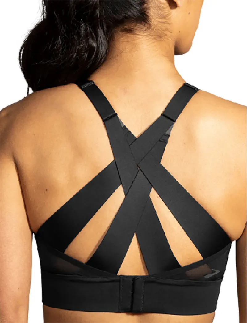 Brooks Drive Interlace Run Bra - Black-3